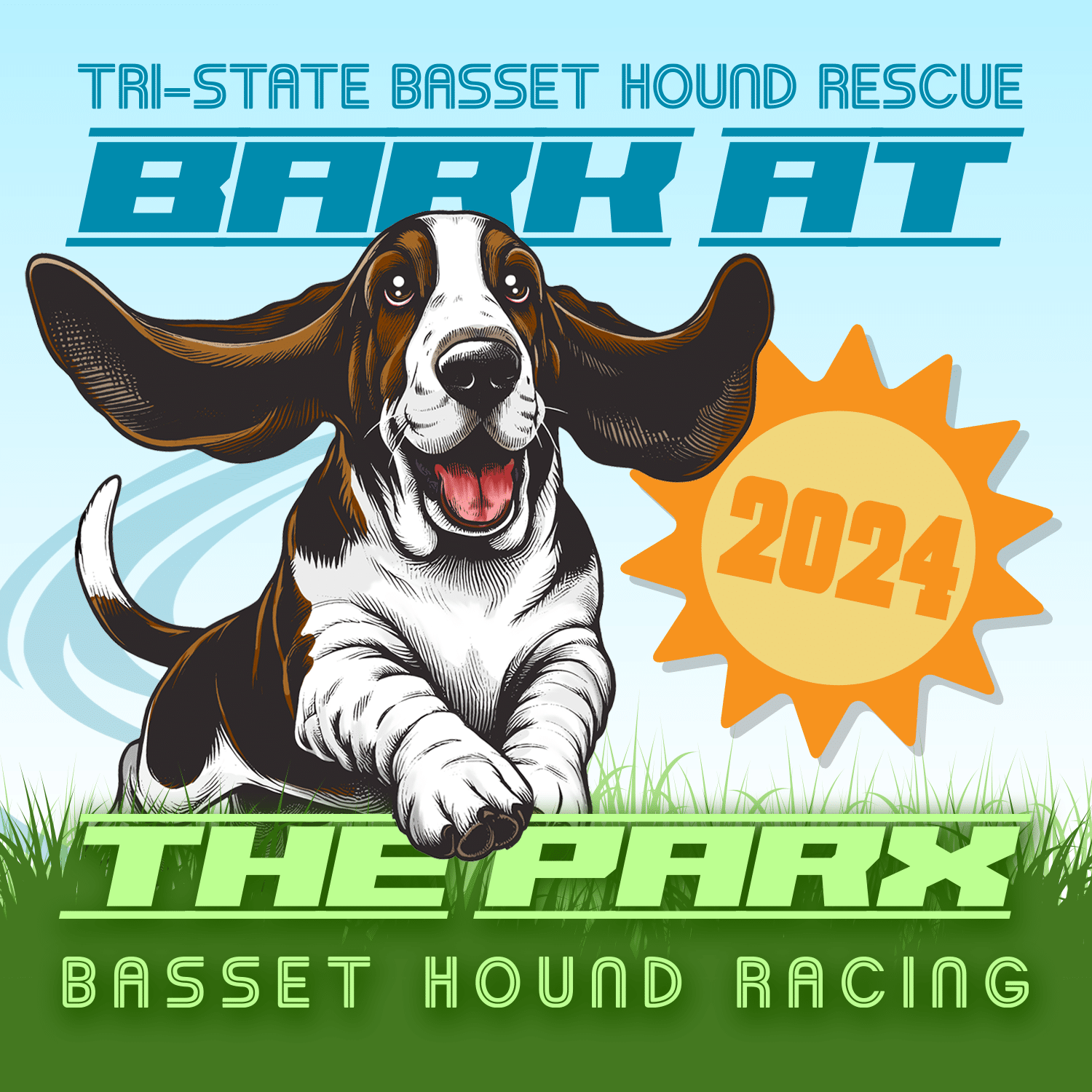 Bark at the Parx Basset Hound Racing - Tri State